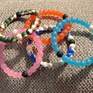 Lokai Colorful Beaded Bracelets Set of 5 like new
